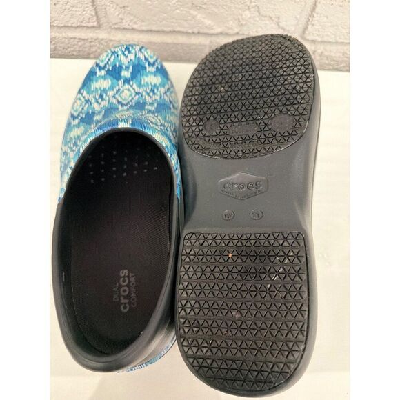 Crocs Neria Pro II Graphic Slip Resistant Work Clogs Women’s Shoes Size 11 - Picture 8 of 10
